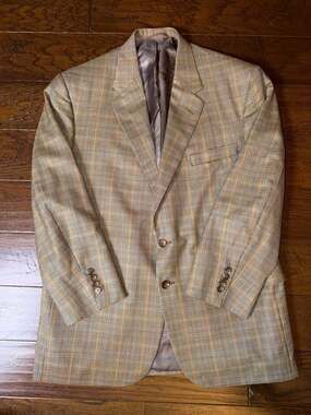 Royal Classic Sam Ware Holland & Sherry Plaid Wool Blazer